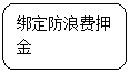 圆角矩形: 绑定防浪费押金