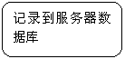 圆角矩形: 记录到服务器数据库